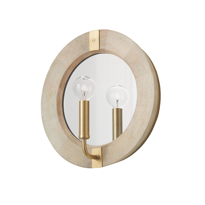 Finn Candle Wall Light, Light Brown