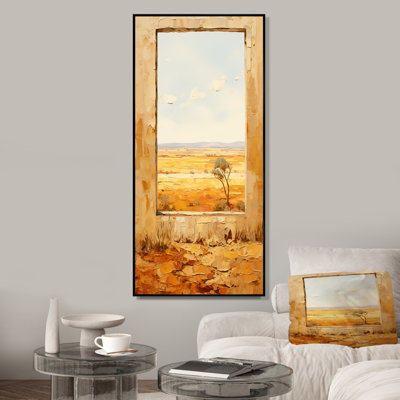 Été, pré, horizon, ferme, fenêtres II