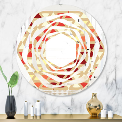 Miroir mural Whirl Triangular Design