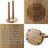 Solid Acacia Wood Paper Towel Holder