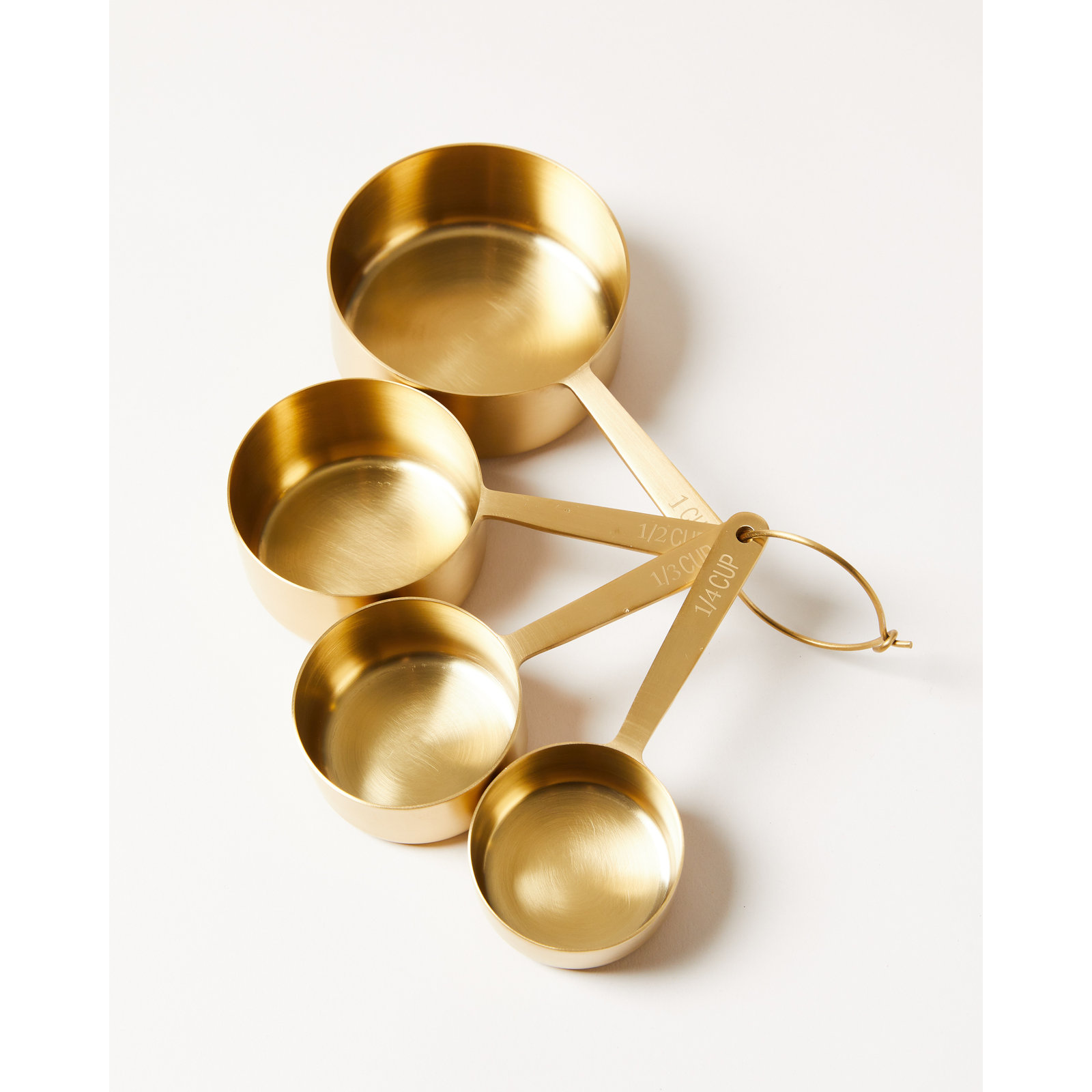Stowe Measuring Cup Set, Brushed Gold
