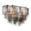 Altesa, plafonnier encastré, 23 lumières, 36 po, chrome, verre mélangé-906569868