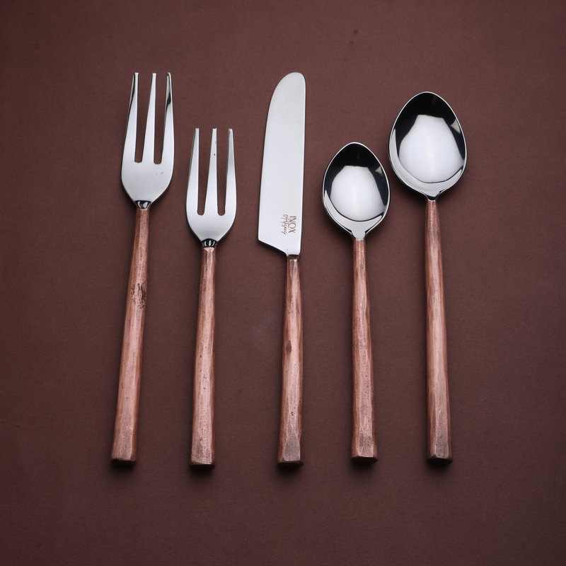 Ensemble de couverts 5 pièces Espinoza INOX Artisans Sundance (1 personne), Cuivre