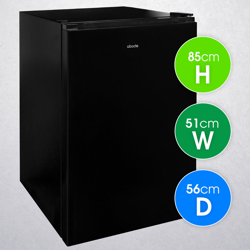 Abode 114m³ L Freestanding Mini Fridge, Black