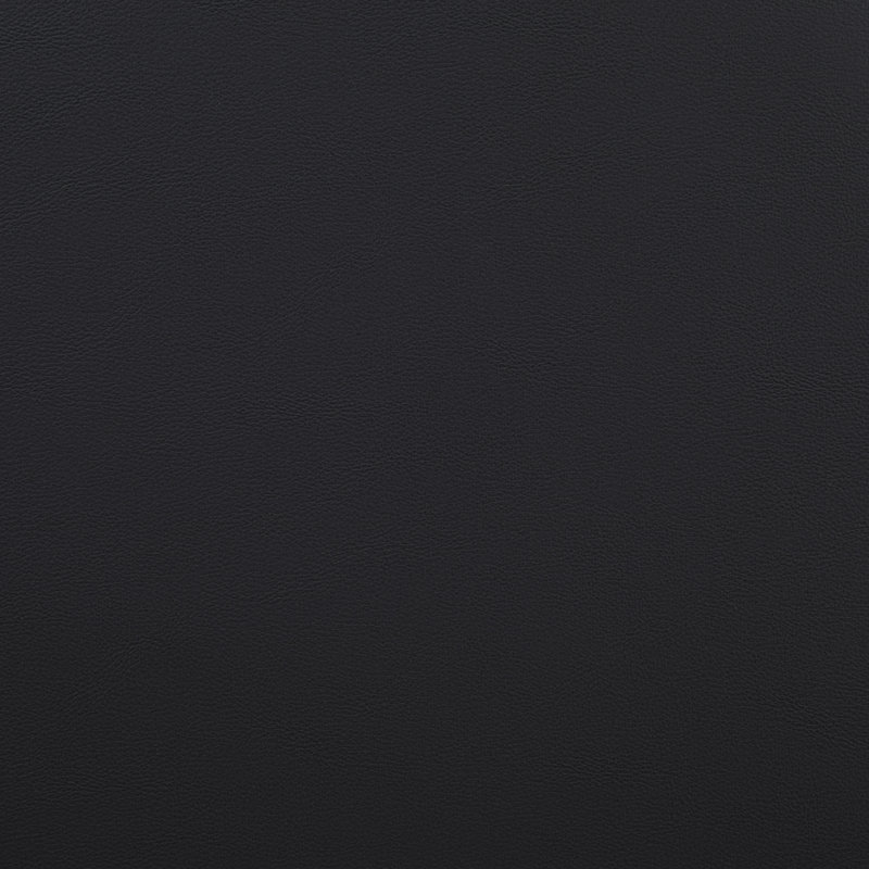 Tabouret Riccio, Naturel, Brossé, Cuir végétalien noir