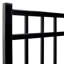 Barrière en métal à trois rails H 4 pi x l 3,9 pi Athènes