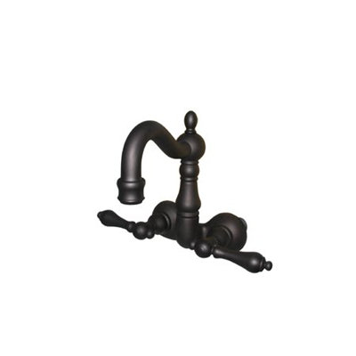 Hot Springs Double Handle Wall Mounted Clawfoot Tub Faucet