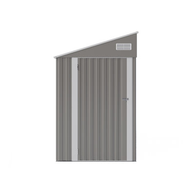 Durable Storage Sheds, 4x8 Ft Metal Modern Lean To For Home Backyard