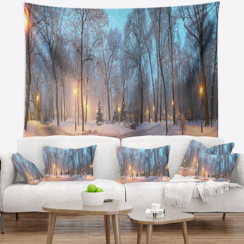 Tapisserie de jardin de l’hiver à Mariinsky, H 32 po x l 39 po