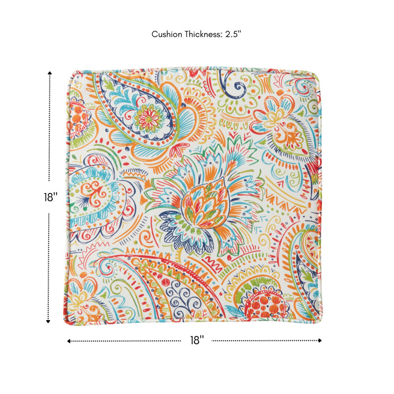 Outdoor Dining Chair Seat Pad, Jamboree