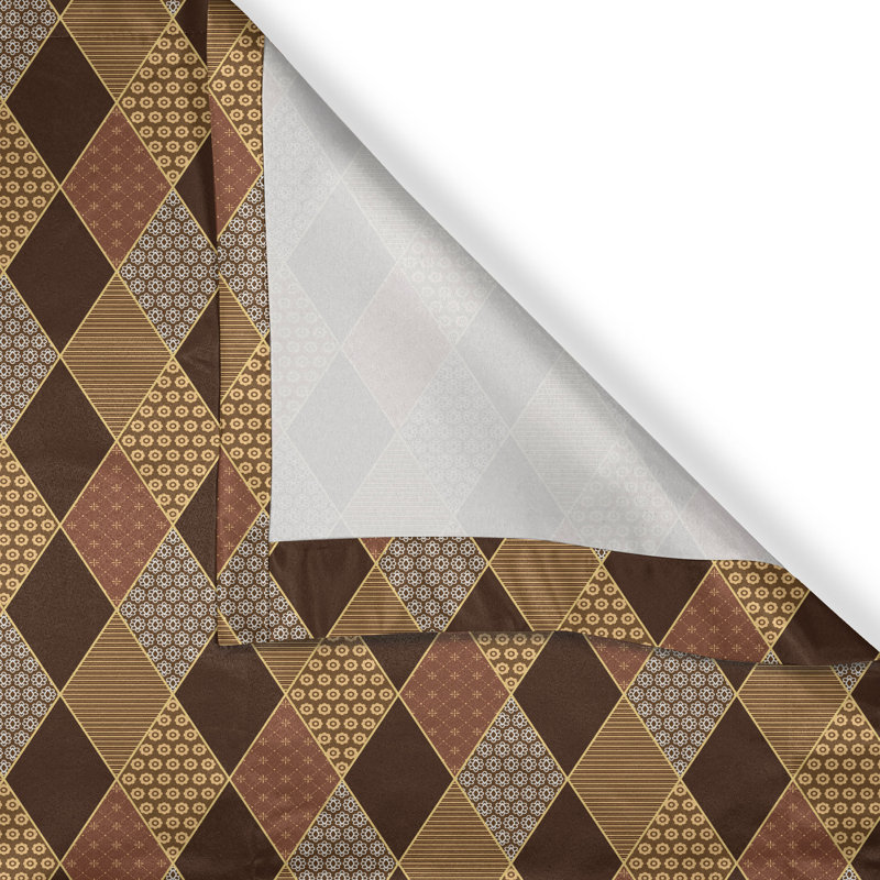 Rideau décoratif à 2 panneaux pour fenêtre avec œillets de 50 po x 84 po East Brown Home, L 50 po x L 108 po