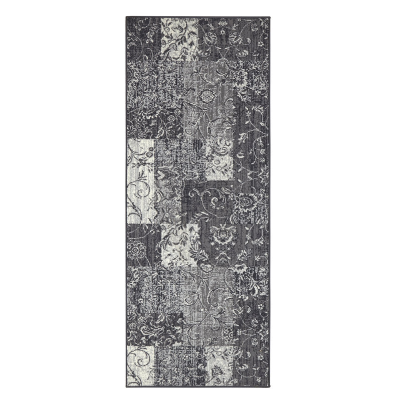 Celebration Kirie Flatweave Light Grey Rug, Runner 80 x 250 cm