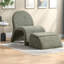 Chaises d'appoint avec rangement, chaise compacte moderne en chenille pour la maison