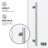 Elan 60-64" W x 74" H Sliding Frameless Shower Door with 3/8" Clear Glass-98714496