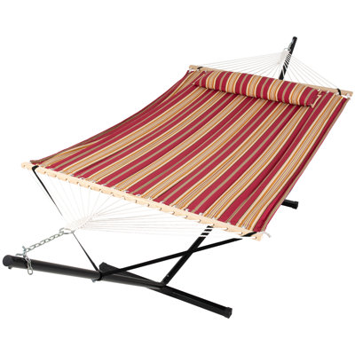 2 Person Spreader Bar Hammock with Stand