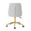Fauteuil de salon réglable en velours avec pieds dorés Lift-537662226