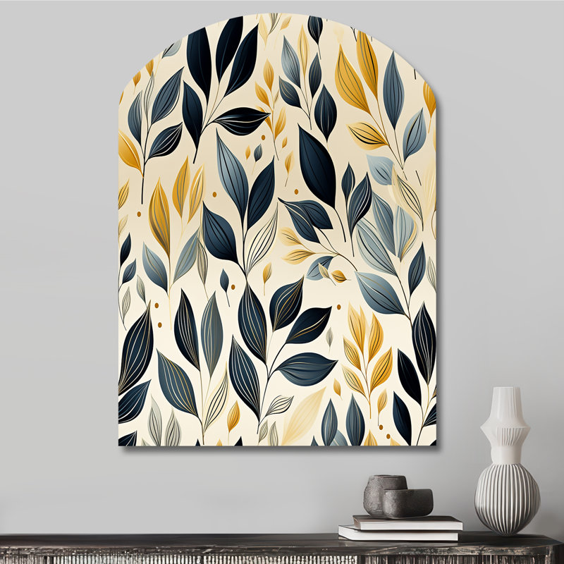 «Wendover - Plantes», art mural en métal asymétrique, H 34 po x l 25 po