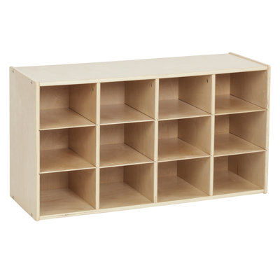 ECR4Kids Streamline 12 Cubby Tray Storage Cabinet, 3x4, Classroom Furniture -  ELR-17432