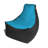 Pixel Gamer Bean Bag Chair - Game Room/Home Theater Bean Bag Chair, Premium Vinyl - Dark Denim-20451912