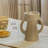 Izhak Decorative Ecomix Vase with Handle, Handcrafted Sustainable Table Vase for Living Room, Dining, and Entryway Decor