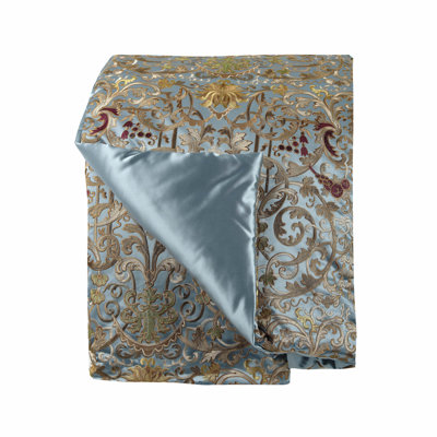 Met X Ann Gish Embroidered Throw Blanket
