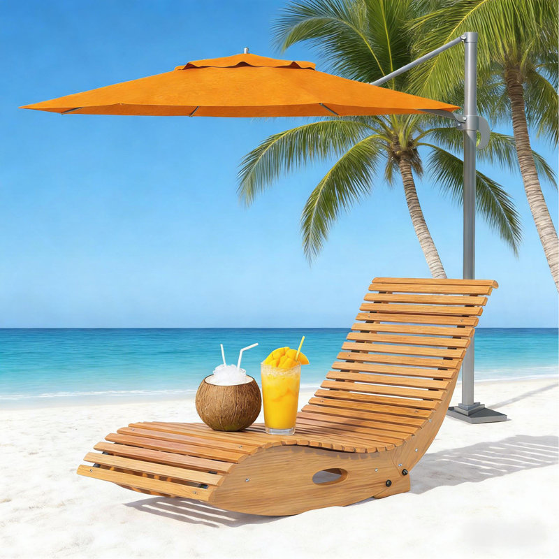 Chaise berçante en bois, chaise berçante d'extérieur