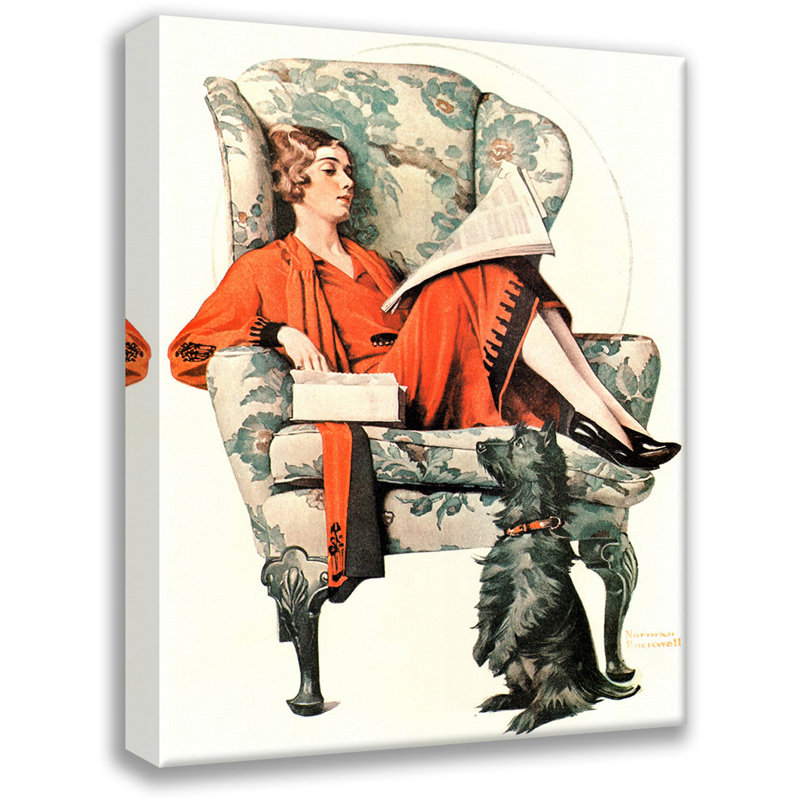 Begging by Norman Rockwell Gallery Wrapped Canvas, 18" H x 13" W