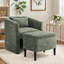 Fauteuil demi-tonneau avec repose-pieds -828744749