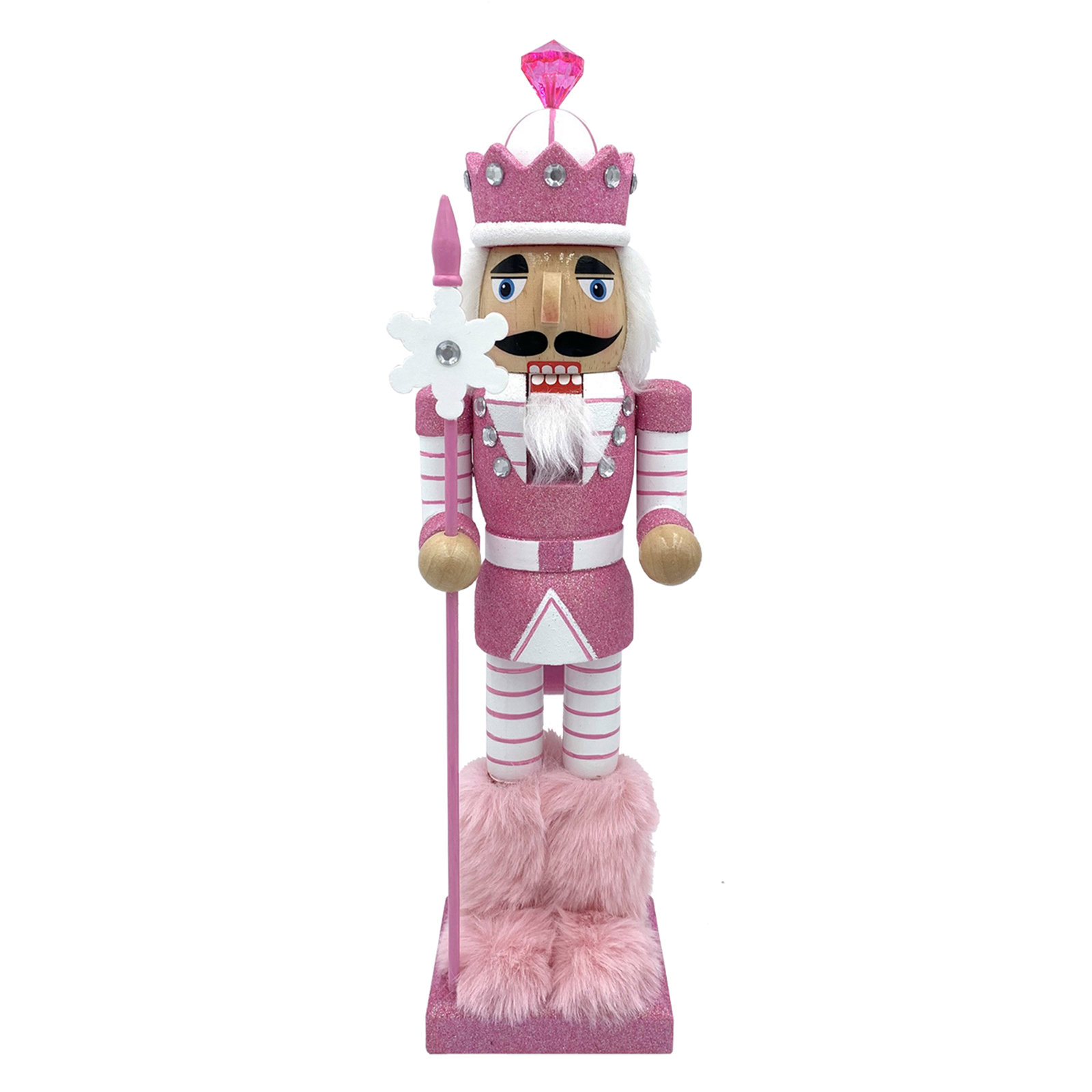 House of Hampton® 14 Pink Snowflake Nutcracker & Reviews | Wayfair