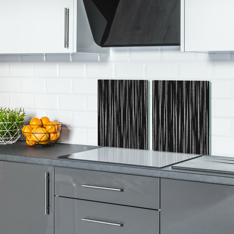 Alorie Tempered Glass Chopping Board, 52cm x 30cm