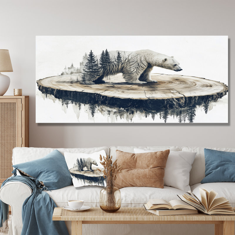 Gerno - animaux, art mural, Toile tendue, H 28 po x l 60 po