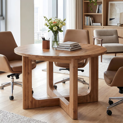 39.37cm Solid Wood Round Conference Table