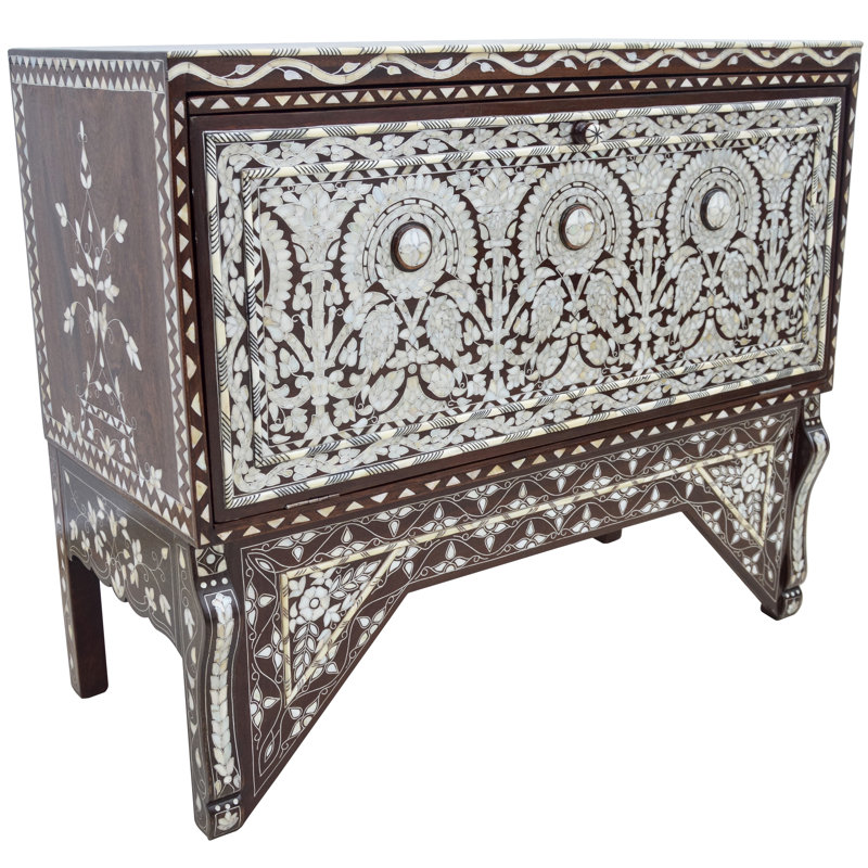 Syrian 39'' W Solid Wood Console Table