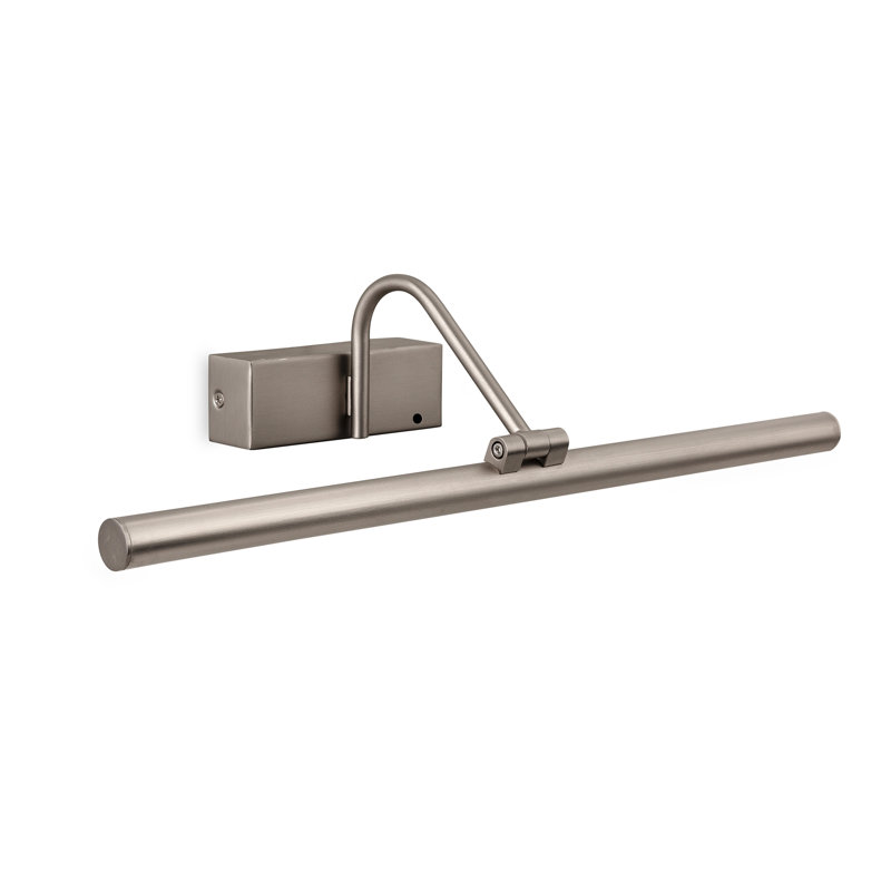Dimmable LED Wall Mount Picture Light, Brushed Steel