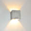 Plinth wall light in concrete gray