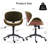 Upholstered Office Chair Adjustable Height Desk & Task Chair With Bentwood Chenille Swivel Chair With Metal Frame-2037668915