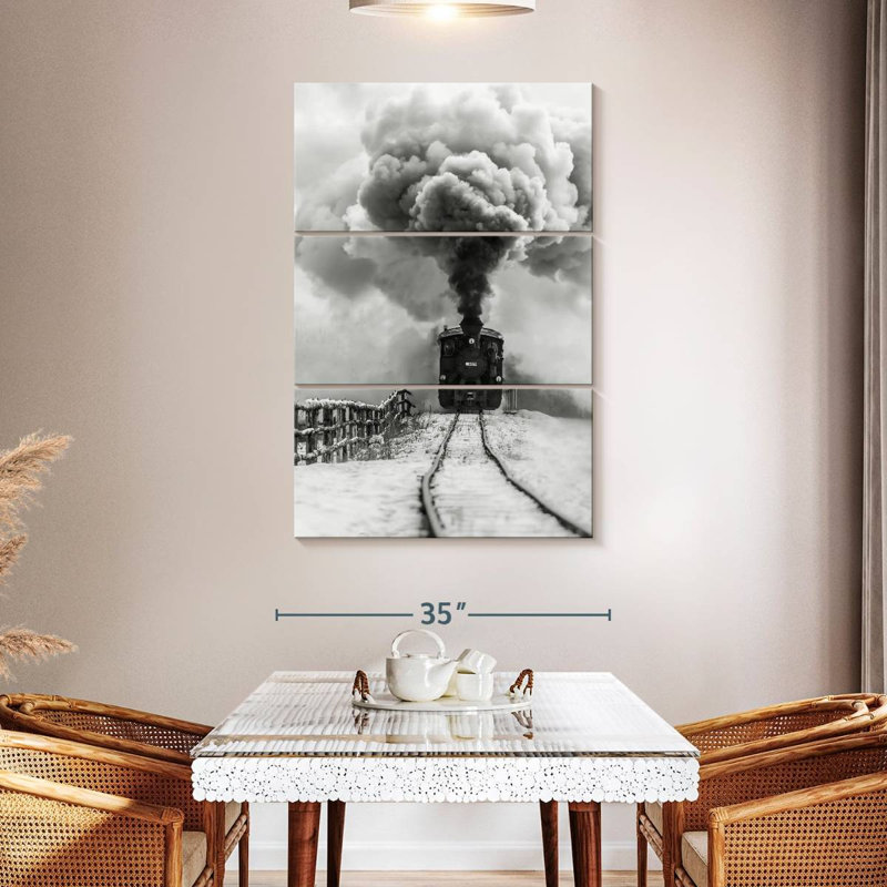 Vieux train Mehar BW, H 50 po x l 32 po