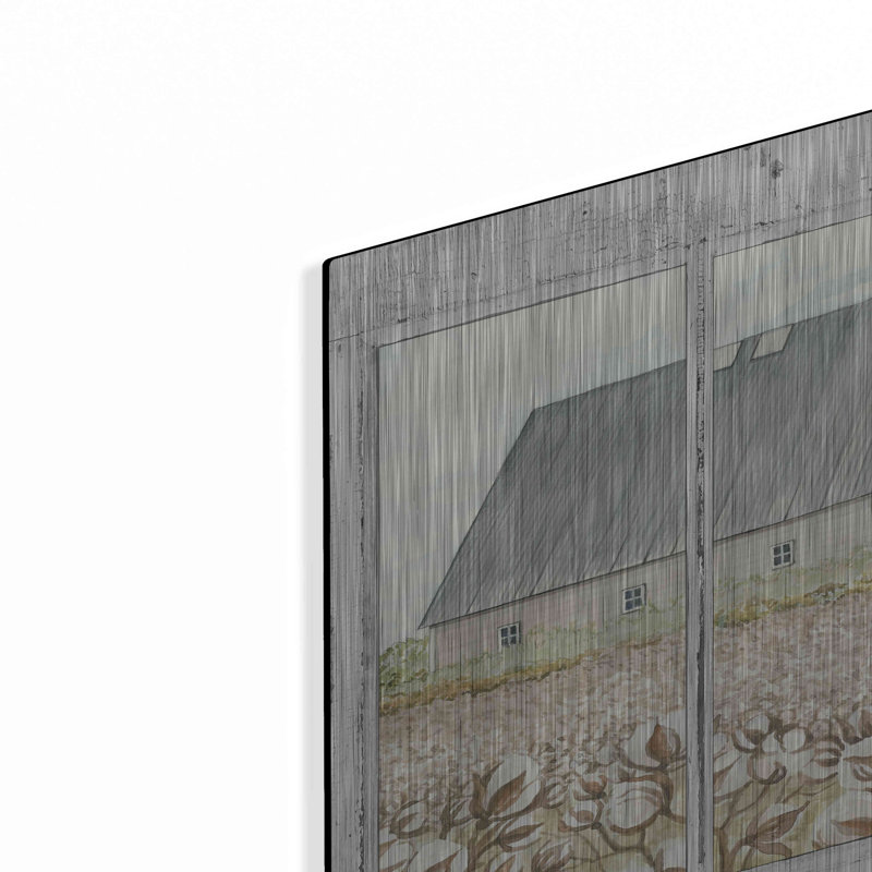 «Farmland View» par Cindy Jacobs, art mural en métal, H 12 po x l 16 po