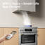 Hotte intégrée de 28 po 950 CFM CIARRA Pro Series, hotte de cuisine intégrée en acier inoxydable avec Wi-Fi et commande vocale, détection de fuite de gaz, ventilateur à 4 vitesses, filtres à chicane et lumières DEL