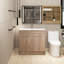 Meuble-lavabo simple 36 po avec plateau en marbre Rozalina