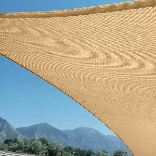 Toile d'ombrage triangulaire ShadeSheet, Beige
