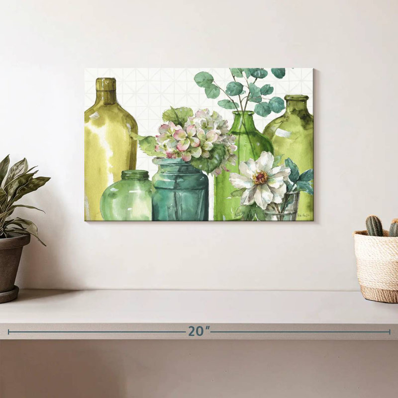 Mélanges décoratifs verts I, H 8 po x l 12 po