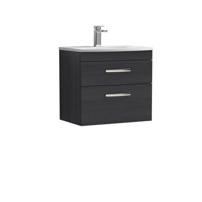 Athena 610mm Single Bathroom Vanity with Integrated Vitreous China Basin