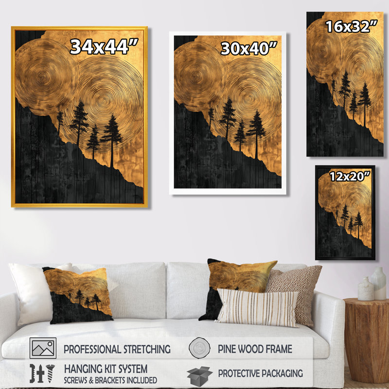 Giovanie - paysages, impressions sur toile, Impression d'un seul cadre photo, Argent argent, H 40 po x l 30 po