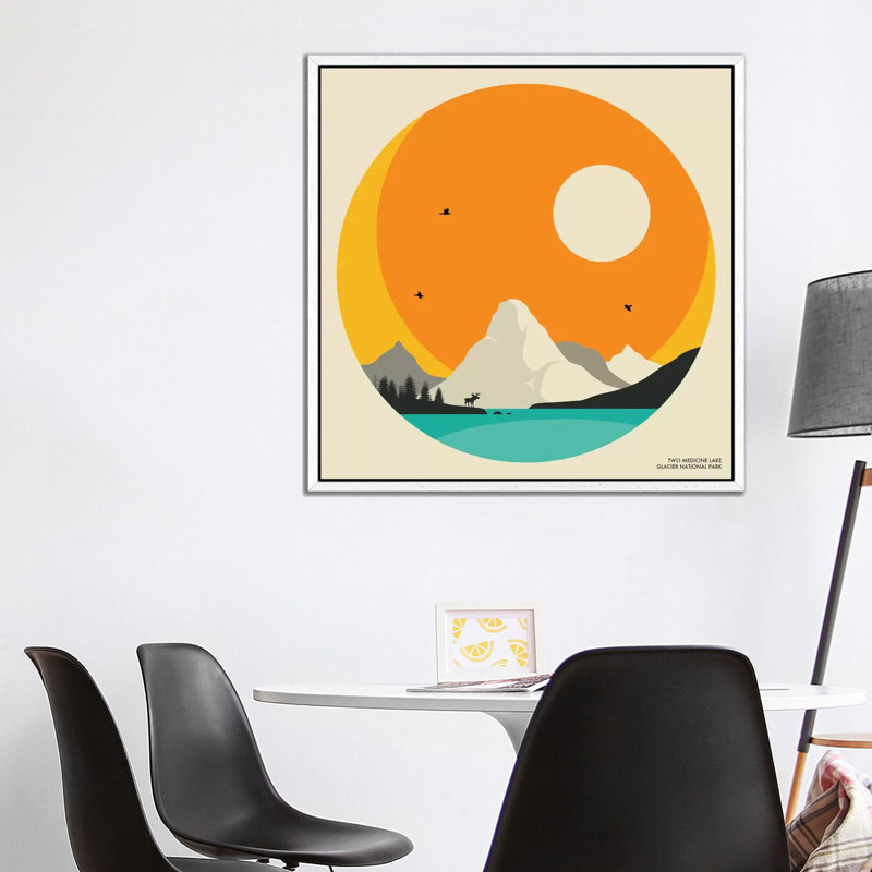 Glacier National Park by Jazzberry Blue - Gallery-Wrapped Canvas Giclée on Canvas, 93.98 cm H x 93.98 cm W, White Framed