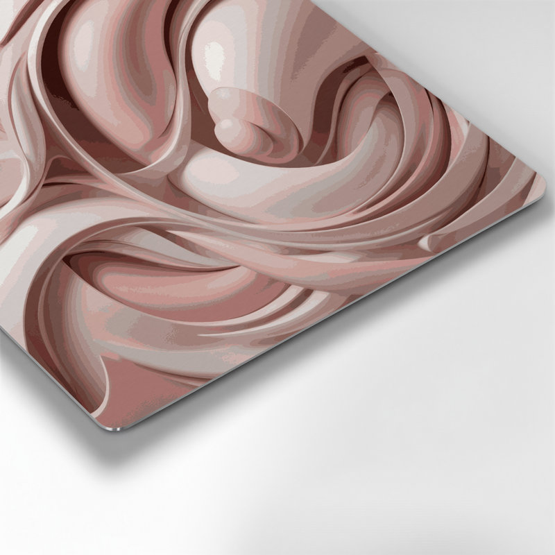 «Biomorphic Abstraction 67», art mural en métal brun, H 8 po x l 8 po