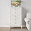 Commode 5 tiroirs H 46 po x l 27,6 po Blane