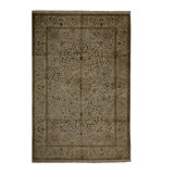 Hand Woven Silk and Wool Oriental Area Rug