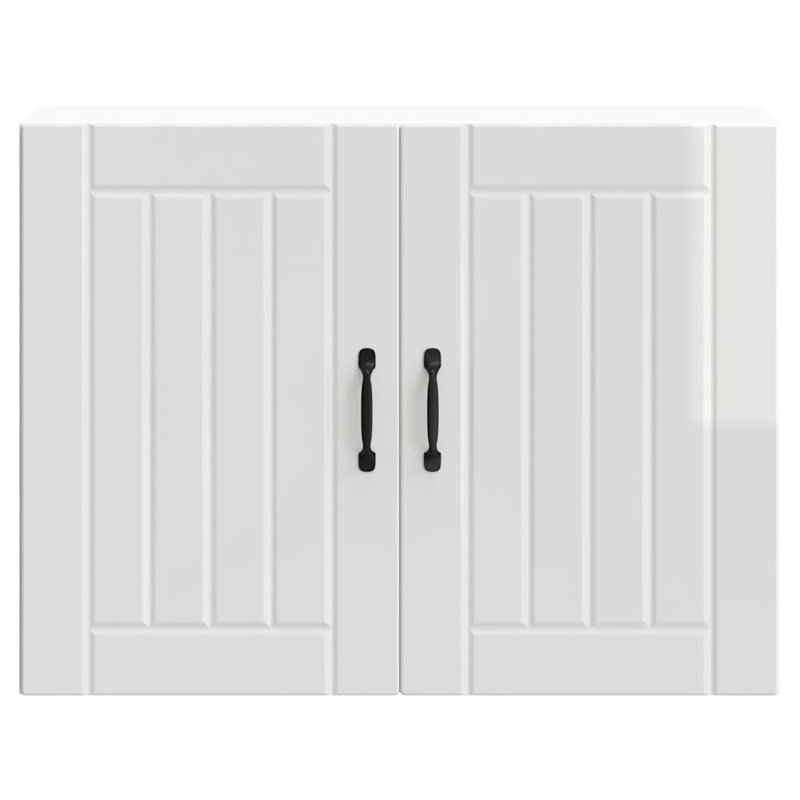 Standard Wall Cabinet, high gloss white, 60cm H x 80cm W x 31cm D