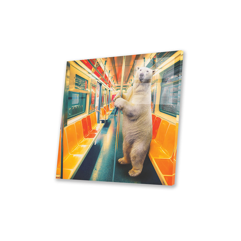 «Polar Express Subway», impression sans cadre, H 24 po x l 24 po x P 0,25 po